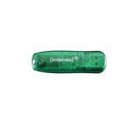 Intenso 3502460 8GB Rainbow USB 2.0 Flash Drive - Transparent Green 8GB Green