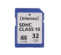 Intenso SDHC Memory Card, Class 10, 32 GB, Blue
