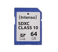 Intenso SDXC Memory Card, Class 10, 64 GB, Blue