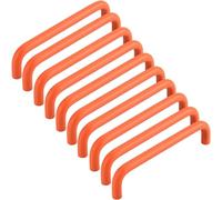 Intenst 10 Pcs Kitchen Cabinet Handles Colourful Cabinet Knobs Cupboard Handles Furniture Pull Aluminium Door Handles Drawer Knobs for Drawer Wardrobe Room Furniture (Orange,Pitch:160mm)