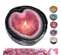 Intention Candle, Gladwares Crystal Geode Candles, Meditation Energy Candle, Resin, Creative Funny Candle Bowls, for Home Desktop Decoration, Ideal Gifts for Women