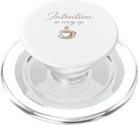 Intention In Every Sip Mindful Coffee Lover Gift PopSockets PopGrip for MagSafe