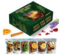 Intention Simmer Pot Blends, Simmer Pot for Stove Potpourri, Reiki-Infused Simmer Pot Potpourri Kit for Cozy Home Aroma, Meditation & Ritual Spaces-6pcs/set (ALL MIX)