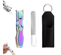 Intentionalk Ultra Sharp Stainless Steel Nail Clippers, 2025 New Nail Clipper Set, Anti-Splashing Wide Jaw Large Nails Clippers, Portable Nail Trimmer, for Men, Women, Seniors (Color)