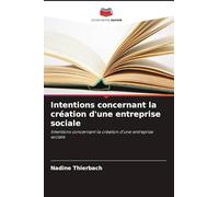 Intentions concernant la création d'une entreprise sociale