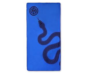 Inter Biscione Premium Microfibre Beach Towel, 180 x 90 cm, Ultra Absorbent Microfibre Towel - Perfect for Beach, Sea, Pool and Summer Holidays - Official Product