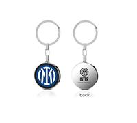 Inter F.C. Internazionale Stainless Steel Keyring, Unisex, Taglia unica, Stainless Steel, No Gemstone