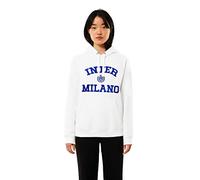 Inter FC Internazionale Milano S.p.A. Women's Hooded Sweatshirt, Bianco, L