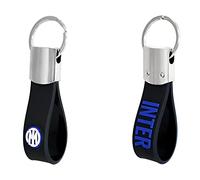 Inter Keyring Rubber and Metal New Logo and Double Sided Text Original Official