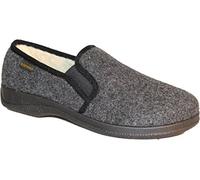 Inter Max Men Felt Slippers Lined Virgin Wool Felt Anthracite Black Size: 11