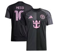 Inter Miami CF Football Shirt Lionel Messi Away 2025 10 adidas Black Mens MLS