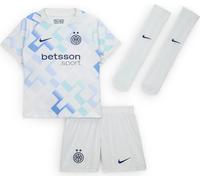 Inter Milan 2025/26 Stadium Away 3-Piece Nike Replica Football Jersey Set for Younger Kids, Ghost Aqua/White/Blue Void, HJ5620-497, L