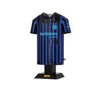 Inter Milan 25/26 Home Metal Football Shirt - Officially Licensed Miniature Alloy Replica Jersey Collectible Display Gift - Personalise Customisable Name & Number Decals
