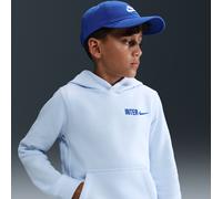 Inter Milan Club Big Kids' (Boys') Nike Soccer Fleece Pullover Hoodie - Grey - Cotton/Polyester S