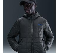 Inter Milan Men's Nike Football Synthetic Fill Hooded Jacket - Grey - Polyester L