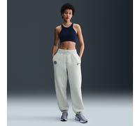 Inter Milan Phoenix Fleece Women's Nike Football High-Waisted Oversized Pants - Grey - Cotton/Polyester XL (UK 20-22)