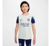 Inter Milan Strike Older Kids' Nike Dri-FIT Football Short-Sleeve Top - Grey - Polyester