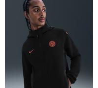 Inter Milan Tech Windrunner Men's Nike Total 90 Football Fleece Hoodie - Black - Cotton/Polyester M