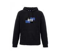 Inter New Logo Hoodie Sweatshirt Unisex - Adult Black