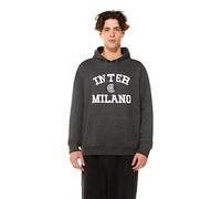 Inter Official Men's Back to Stadium Hoodie Grey