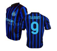 Inter Official Replica Home Kit 2024-2025 Shirt, Unisex, Black Blue, M