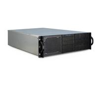 Inter-Tech 3U-30255 Rack Black, Stainless steel