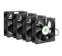 Inter-Tech 4 x 8cm PWM Fan Cooler Set for Server, Rack-Mountable Systems
