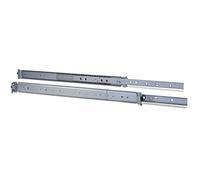 Inter Tech 8887220 Telescopic Rail Set with Variable Installation Depth from 500 to 800 mm Silver