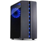 INTER-TECH 88881309 Computer Case ITX-Tower Black - Computer Case (ITX-Tower, PC, Black, ATX, ITX, UATX, Home/Office, Blue)