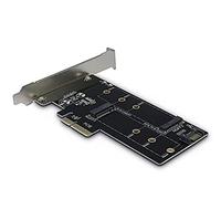 Inter-Tech 88885375 AC Adapter KT015, PCIe x4 to M.2 PCIe + SATA to M.2 SATA