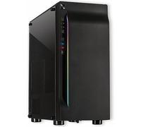 Inter-Tech A-3411 Creek RGB Black Tempered Glass Side Window