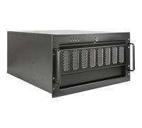 Inter-Tech Case IPC Storage 6U-6606, Black, Alloy Steel, Server, Rack Mount