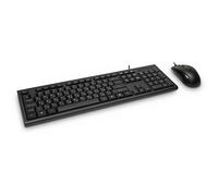 Inter-Tech KM-3149R Keyboard and Mouse Set US and RU Layout (QWERTY + Mouse Set) Black