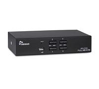 Inter-Tech KVM-AS-41HA HDMI 4-Port KVM Switch, Black, Push Button, Manual Operation