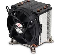 Inter-Tech Q-6 Processor Heatsink/Radiatior 9.2 cm Aluminium, Black 1 pc(s)