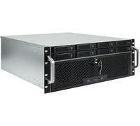 Inter-Tech Rack Mount 8 Hot-Swap Racks Storage Enclosure, 4U-4708, for Desktop, with 4x 80mm Fans and 2x SFF 6843 Ports