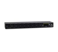 Inter-Tech SW-1681 8 AC Outlet(s) Black Power Distribution Unit - Power Distribution Units (Switchable, Black, 8 AC Outlet(s), C20 Coupler, C13 Coupler, Current, Voltage)