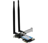 Inter-Tech Wi-Fi 5 PCIe Adapter EP-132 Antenna, Bluetooth 4.2