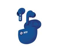 Inter TECHMADE Wireless In Ear Headphones with Dual Microphone, Official Earphones with Charging Box Black/Blue