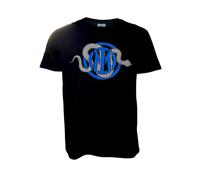 Inter Unisex T-Shirt Snake Logo Nera Men's T-Shirt (Pack of 1), Blue, XL