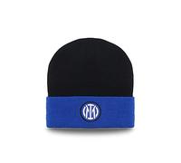 Inter Unisex With Flap New Logo Football Cap, Black,Blue, One Size UK