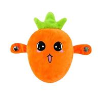 Intera Ctive Sensor Music Doll with Piano Musical Sensing Ears, Human Body & Fruit Sensing Beat Piano Toy, Fruit Plush Sensing Metronome Interactive Toys (Carrot)