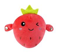 Intera Ctive Sensor Music Doll with Piano Musical Sensing Ears, Human Body & Fruit Sensing Beat Piano Toy, Fruit Plush Sensing Metronome Interactive Toys (Strawberry)
