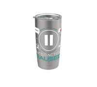 Interaction Paused Social Battery Funny Introvert Stainless Steel Insulated Tumbler