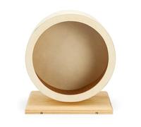 Interaction Wood Hamster Exercise Wheel Mute Roller And Base For Small Pet Promoting Active Health Entertainment Toy Pet Running Wheel
