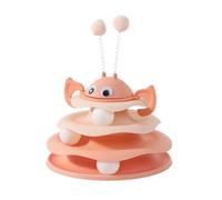 Interactive 3-Layer Cat Toy Tower,cat toys，with Rotating Bee and Rolling Balls, 3 Levels for Chase cat springs, Self-Play Activity Toy, Batting & Exercise, for Indoor Cats
