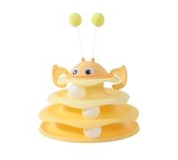 Interactive 3-Layer Cat Toy Tower,cat toys，with Rotating Bee and Rolling Balls, 3 Levels for Chase cat springs, Self-Play Activity Toy, Batting & Exercise, for Indoor Cats