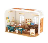 Interactive 3D DIY Miniature Dollhouse Kit - 1:32 Scale Cottage with Furniture, Beginner-Friendly Craft for Lovers