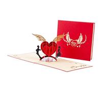 Interactive 3D Popup Valentine Card Sustainable Materials Craft Surprise Individualized Various Celebration Paper