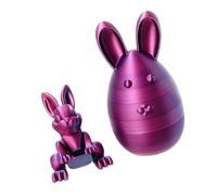 Interactive 3D Printed Easter Display with Animal Figure Inside Rotatable Parts Vibranted Color for Children Gift Small Item Container